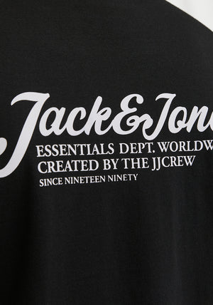 Jack & Jones Beau Crew Neck T-Shirt, Black