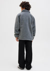 Jack & Jones Boy Vester Print Teddy Jacket, Stormy Weather