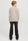 Jack & Jones Boy Bradley Half Zip Sweater, Beige