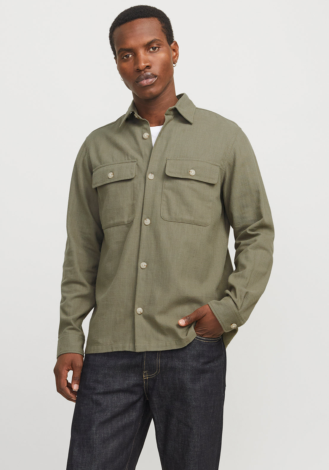 Jack & Jones Raymond Overshirt, Tea Leaf Green