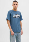 Jack & Jones Hawaii T-Shirt, Oceanview Blue