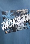 Jack & Jones Hawaii T-Shirt, Oceanview Blue