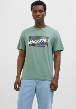 Jack & Jones Hawaii T-Shirt, Iceberg Green