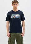 Jack & Jones Hawaii T-Shirt, Sky Captain
