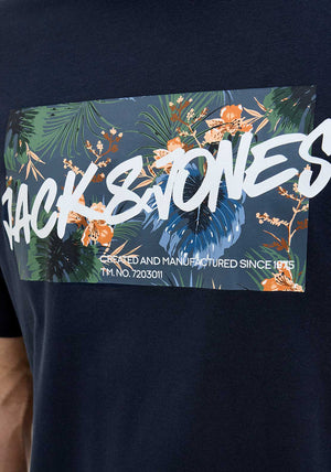 Jack & Jones Hawaii T-Shirt, Sky Captain