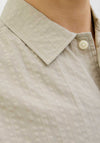 Jack & Jones Aston Seersucker Shirt, Stone