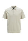 Jack & Jones Boy Blamilano Knit Polo, Silver Lining