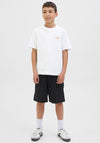 Jack & Jones Boys Summer Picture Short Sleeve Tee, Bright White