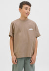 Jack & Jones Core Graphic Short Sleeve Tee, Desert Taupe