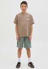 Jack & Jones Core Graphic Short Sleeve Tee, Desert Taupe