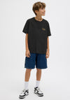 Jack & Jones Boys Hydra Short Sleeve Tee, Black