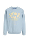 Jack & Jones Mini Boy Tavira Long Sleeve Sweater, Blue