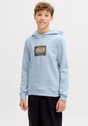 Jack & Jones Boys Rain Long Sleeve Hoodie, Blue