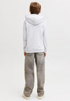 Jack & Jones Boys Rain Long Sleeve Hoodie, Grey