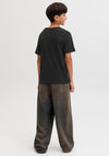 Jack & Jones Boys Rain Short Sleeve Tee, Black