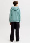 Jack & Jones Boys Rain Long Sleeve Hoodie, Green