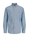 Jack & Jones Greg Dobby Shirt, Cashmere Blue