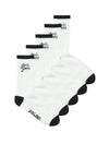 Jack & Jones Boys Five Pack Tennis Socks, White