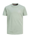 Jack & Jones Boys Blushield Short Sleeve Tee, Lily Pad