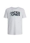 Jack & Jones Mini Boy Splash Short Sleeve Tee, White