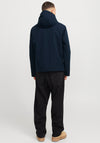 Jack & Jones Adam Water Resistant Hooded Jacket, Navy