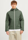 Jack & Jones Adam Water Resistant Hooded Jacket, Agave Green