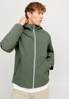 Jack & Jones Adam Water Resistant Hooded Jacket, Agave Green