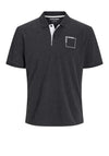 Jack & Jones Verner Polo Shirt, Black Melange