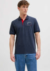 Jack & Jones Verner Polo Shirt, Sky Captain Melange
