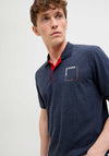 Jack & Jones Verner Polo Shirt, Sky Captain Melange