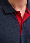 Jack & Jones Verner Polo Shirt, Sky Captain Melange