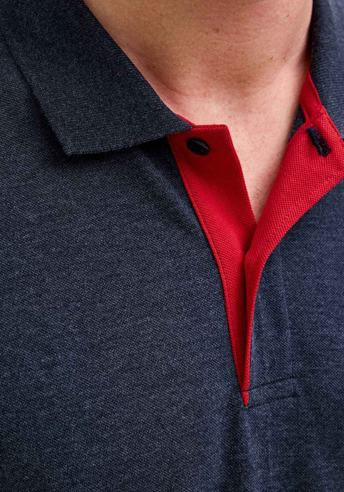 Jack & Jones Verner Polo Shirt, Sky Captain Melange