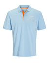 Jack & Jones Verner Polo Shirt, Chambray Blue Melange