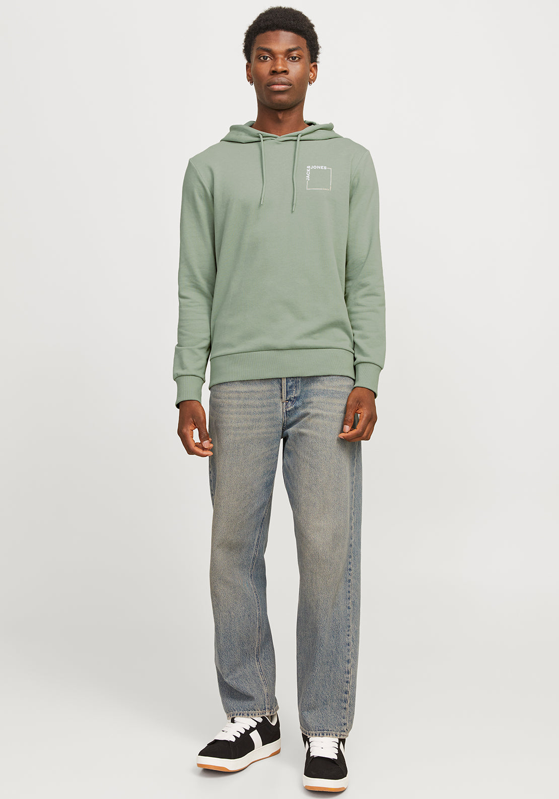 Jack & Jones Verner Hoodie, Iceberg Green