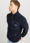 Jack & Jones Theo Full Zip Fleece, Navy