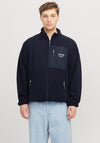 Jack & Jones Theo Full Zip Fleece, Navy