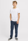 Jack & Jones Boy Glenn Slim Denim Jean, Blue Denim