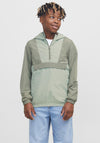 Jack & Jones Boy Hooded Windbreaker, Iceberg Green