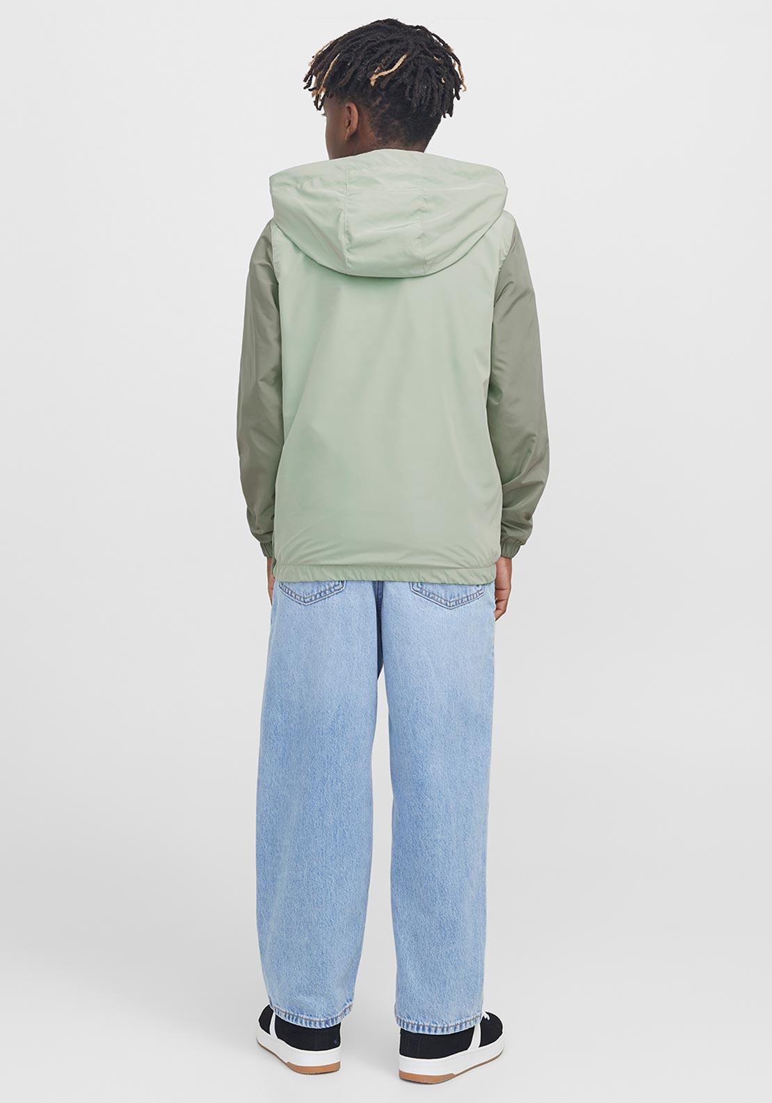 Jack & Jones Boy Hooded Windbreaker, Iceberg Green