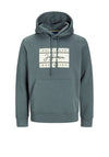 Jack & Jones Frederick Hoodie, Grey Blue