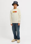 Jack & Jones Boys Frederick Long Sleeve Sweater, Antique White