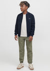 Jack & Jones Boys Long Sleeve Bomber Jacket, Navy