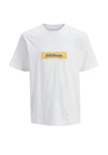Jack & Jones Boy Split Short Sleeve Tee, Bright White