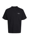 Jack & Jones Boy Chad Branding Short Sleeve Tee, Black