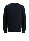 Jack & Jones Travis Knit Crew Neck Sweater, Night Sky Navy