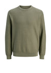 Jack & Jones Travis Knit Crew Neck Sweater, Green