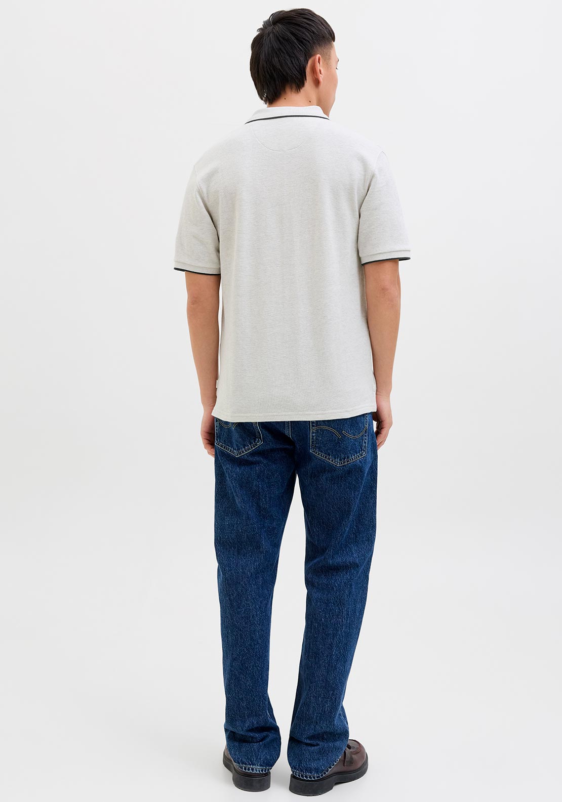Jack & Jones Logan Polo Shirt, Grey