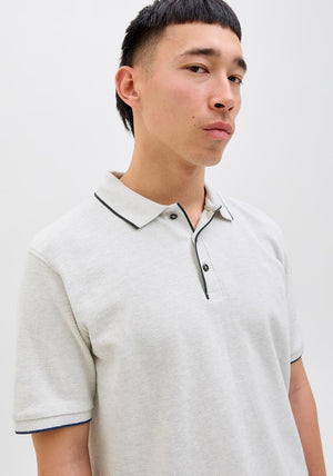 Jack & Jones Logan Polo Shirt, Grey
