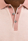Jack & Jones Logan Polo Shirt, Pink Melange