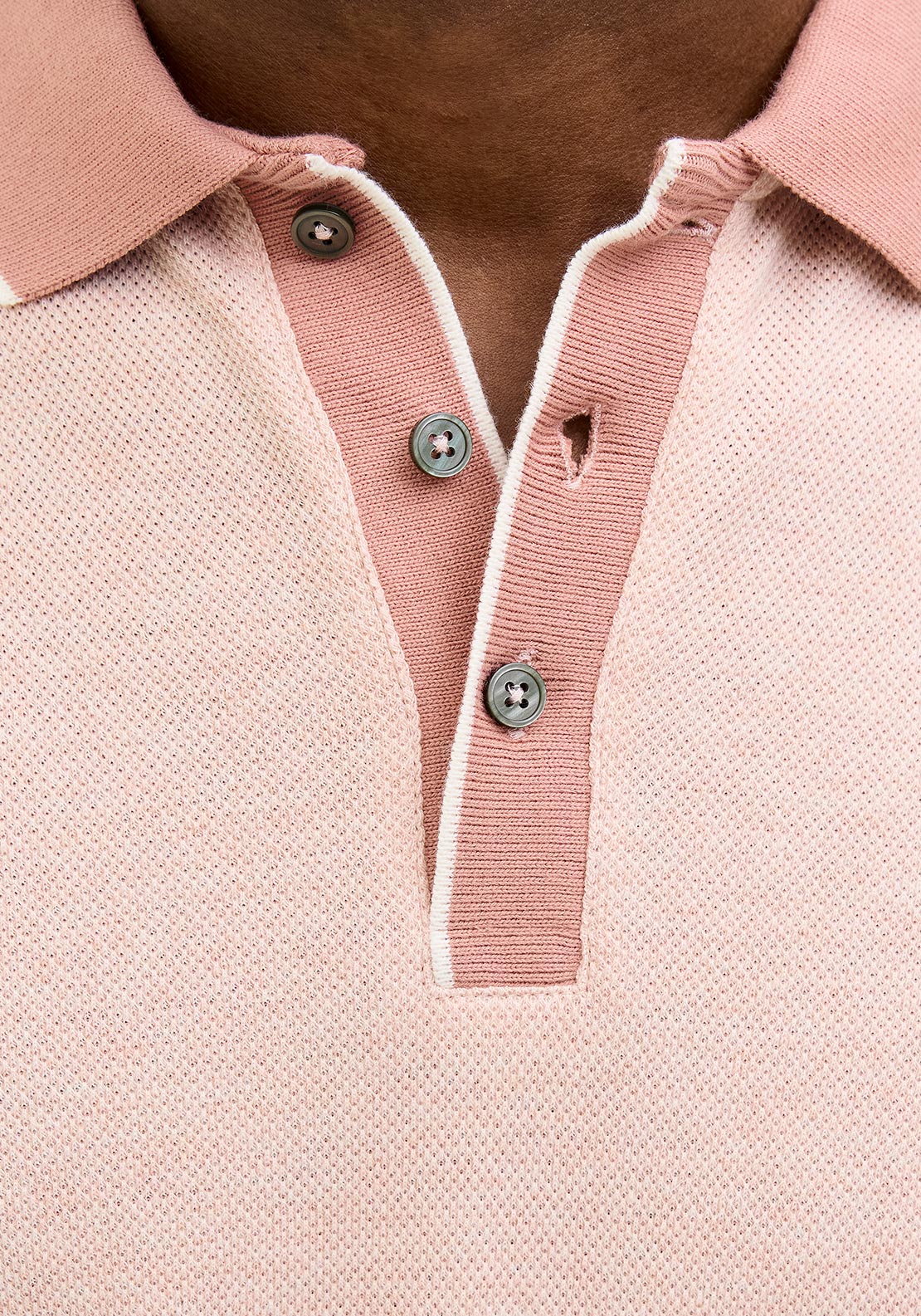 Jack & Jones Logan Polo Shirt, Pink Melange